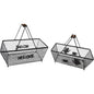 Wire basket set 2 grey