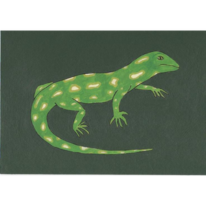 Green Gecko Large Card
