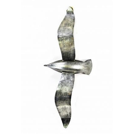 Seagull large silver wall