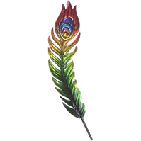 Peacock Feather wall art
