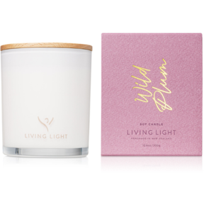 Large soy candle in glass jar